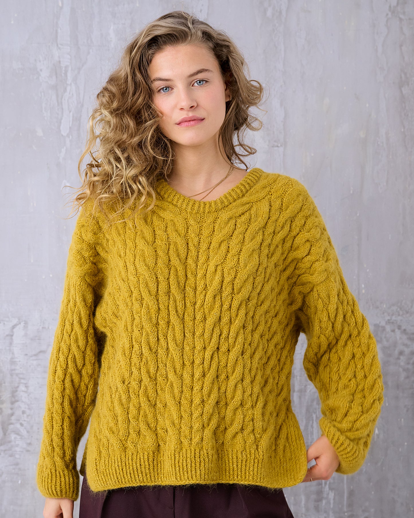 COZY CABLE SWEATER