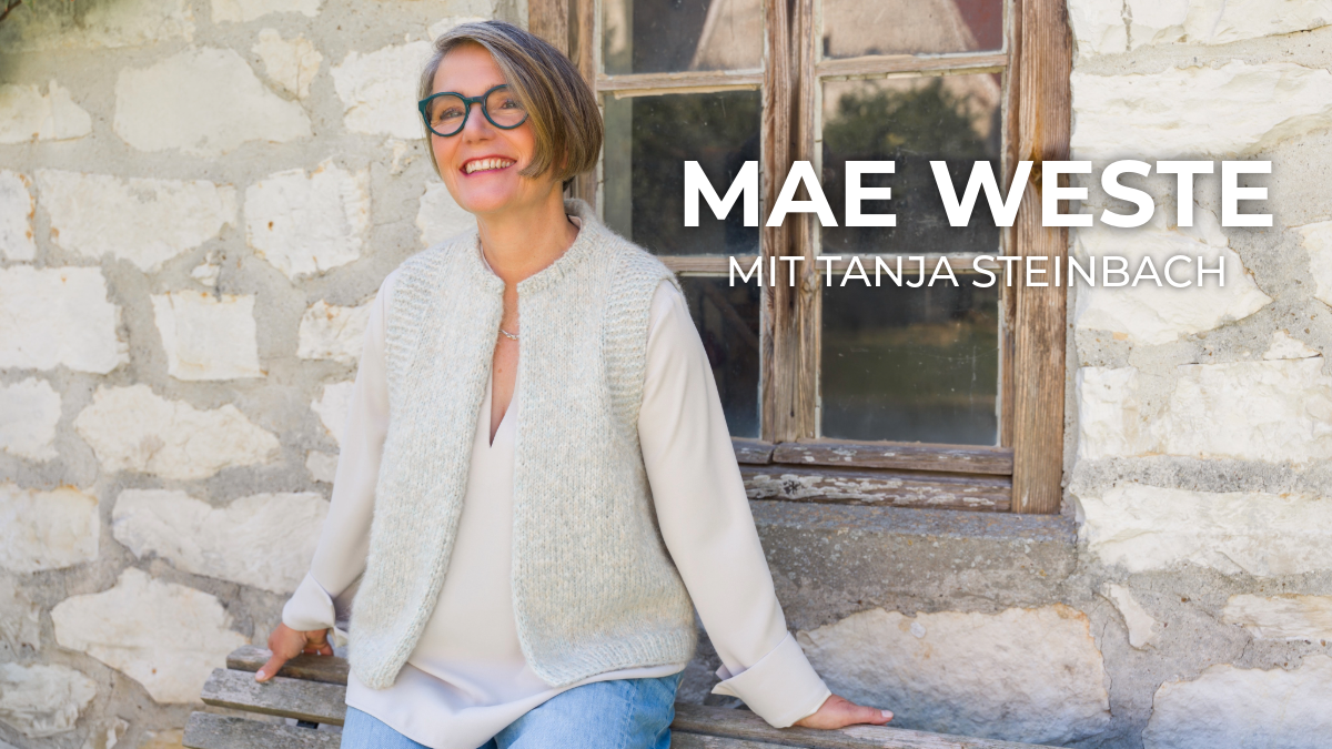 Video laden: Lana e Amici – Mae Weste stricken mit Tanja Steinbach
